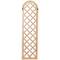 Brown Wood Carved Trellis Geometric Wall Decor 13" x 1" x 49"